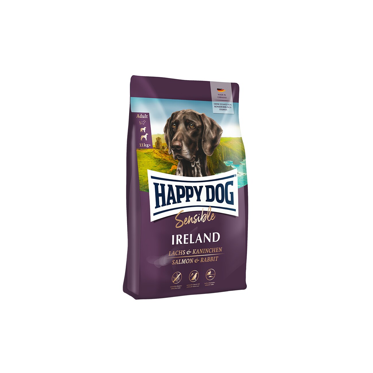 HAPPY DOG Sensible Trockenfutter Hund Adult, Irland 1 kg