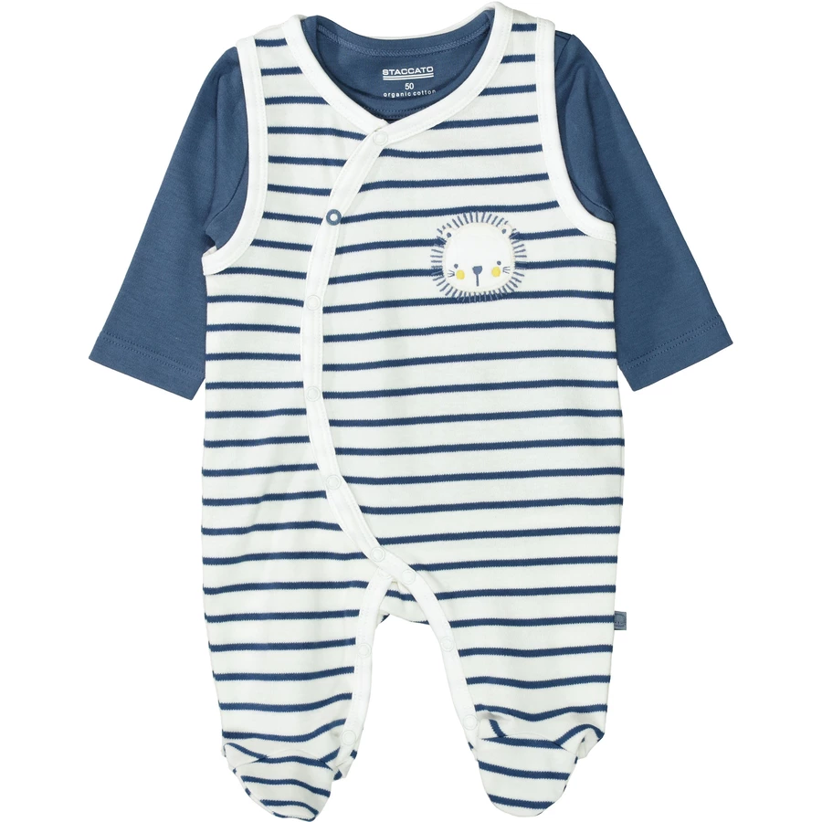 STACCATO Strampler+Shirt offwhite gestreift