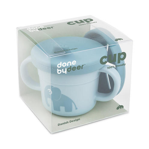 Foodie Tasse d'Apprentissage & Snack Elphee Bleu - DONE BY DEER