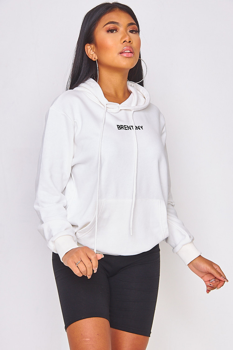 Sweat à capuche Brentiny écru