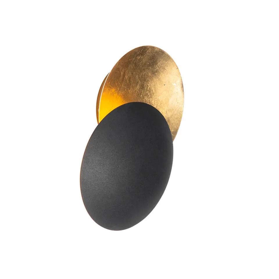 Qazqa wandlampen sunrise zwart g9