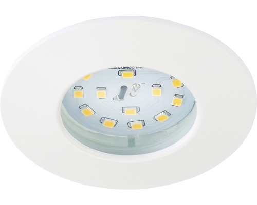 LED inbouwspot IP44 1x5W 400 lm 3000K wit Ø 7,5/6 cm 230V