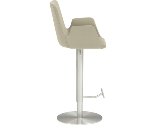 Barkruk Mayer Zitmeubelen 1220 52 x 47 x 88 cm Staal chroom mat/taupe