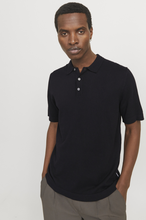 Jack & Jones zwarte heren polo