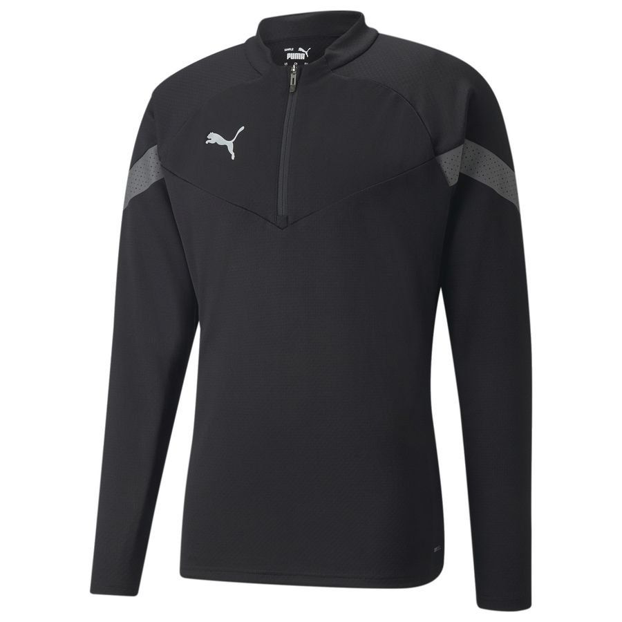 PUMA Maillot d'Entraînement teamFINAL Fermeture Éclair 1/4 - Noir