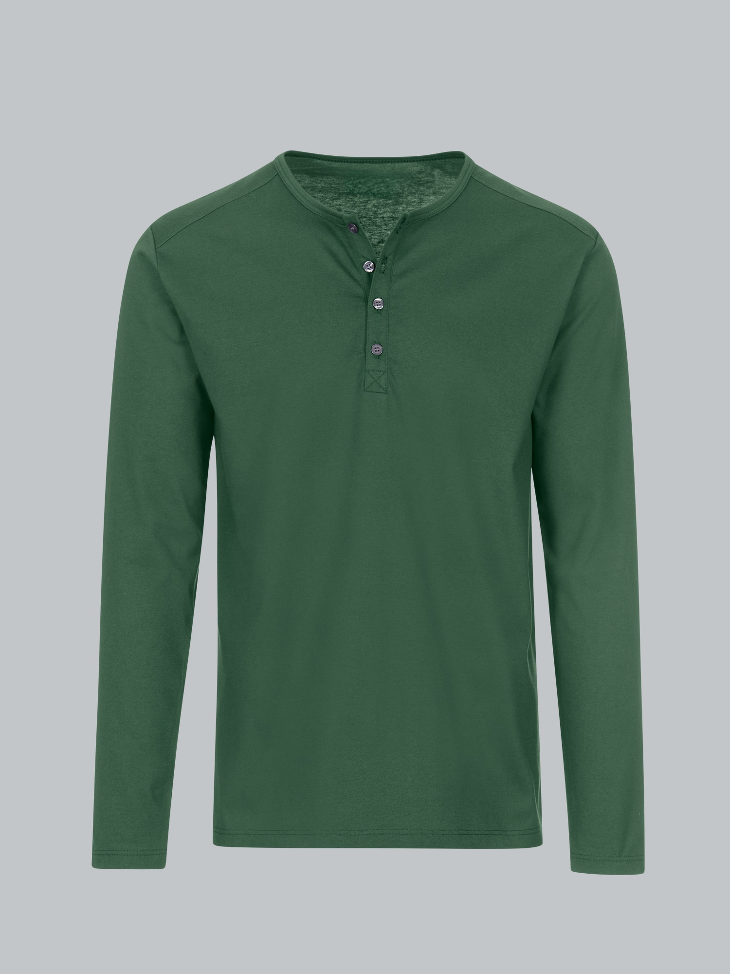 Langarmshirt mit Knopfleiste Efeu