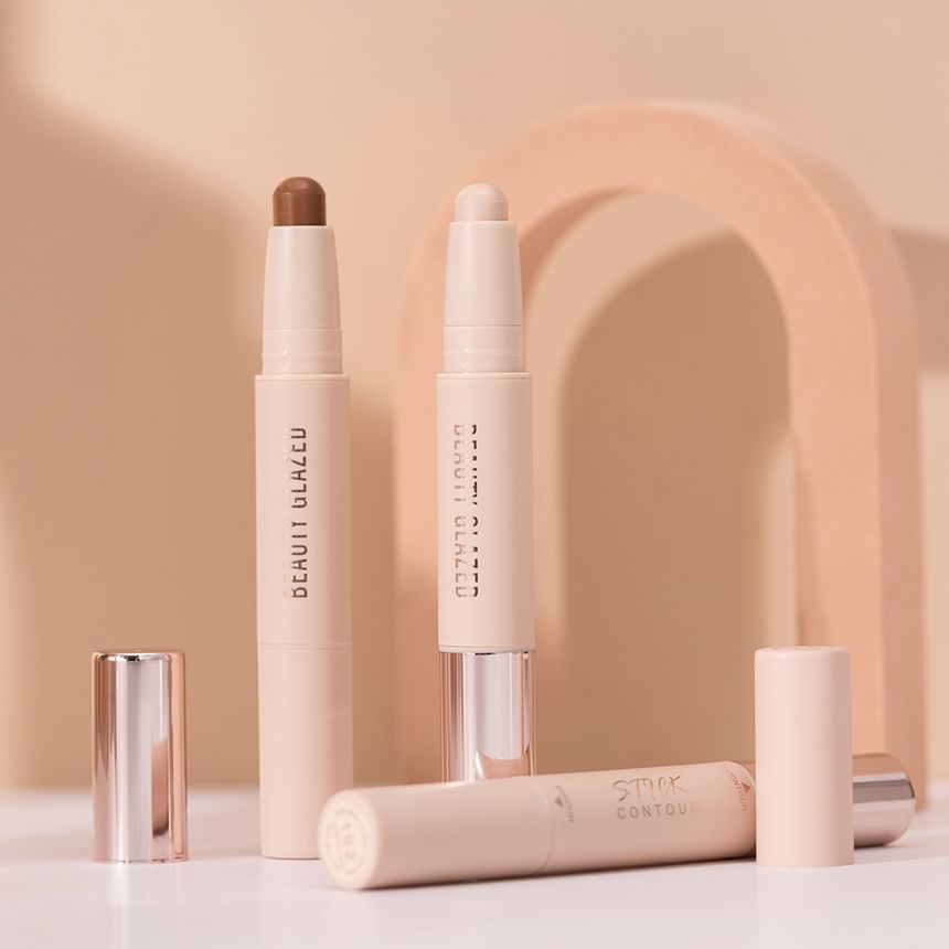 BEAUTY GLAZED - Highlighter & Contour Dubbelkoppige Stick - 3 tinten