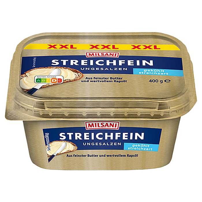 MILSANI Streichfein ungesalzen XXL 400 g