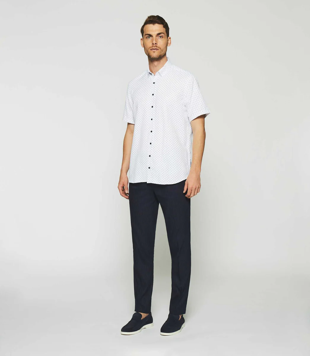 Chemise blanche et bleu KEDDY