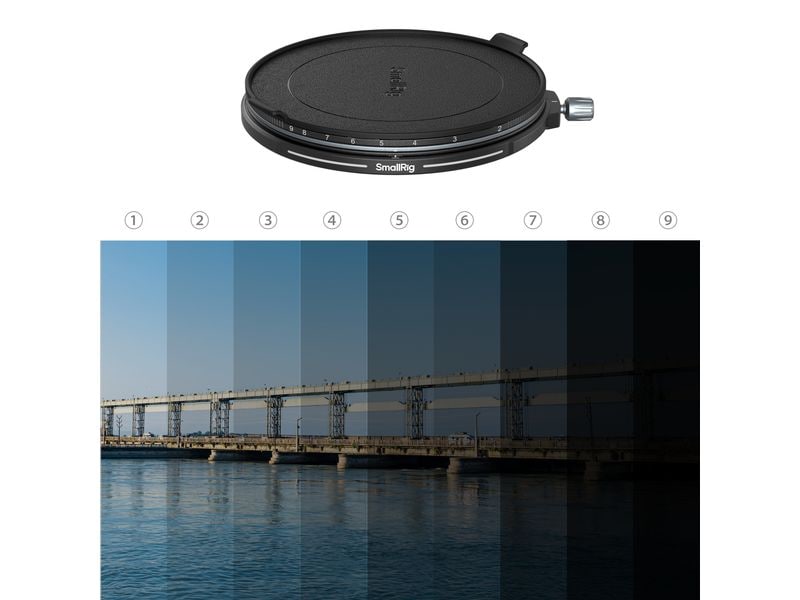 Smallrig 82 mm UV & VND Filter Kit Speziell entwickelte Filter zur Erweiterung der Blendenöffnung von Objektiven mit grosser Blendenöffnung