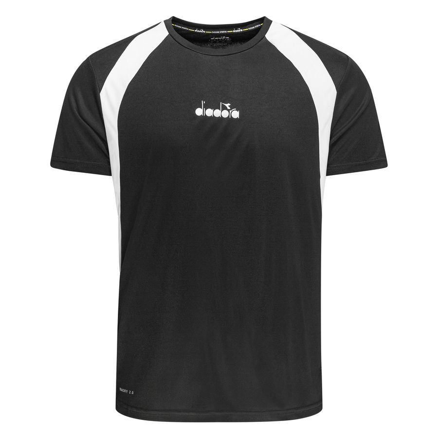 Diadora T-shirt d'Entraînement - Noir/Blanc