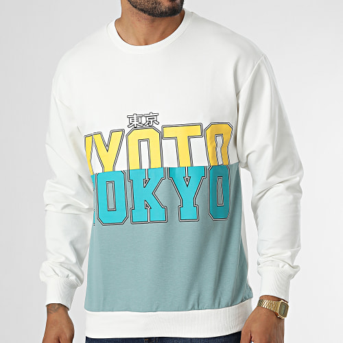 Sweat Crewneck GK-1065 Blanc