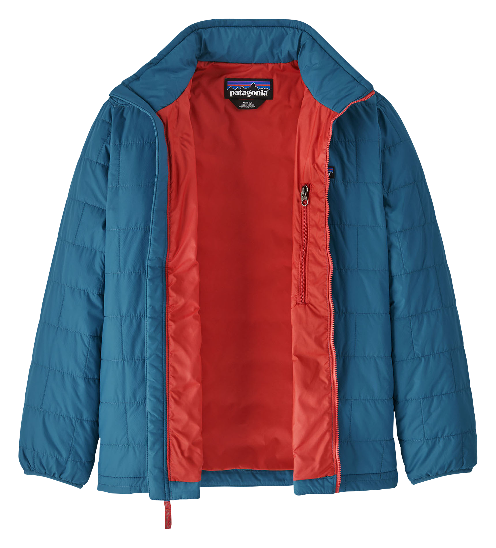 NANO PUFF BRICK QUILT - Doudoune col montant matelassée| Bleu