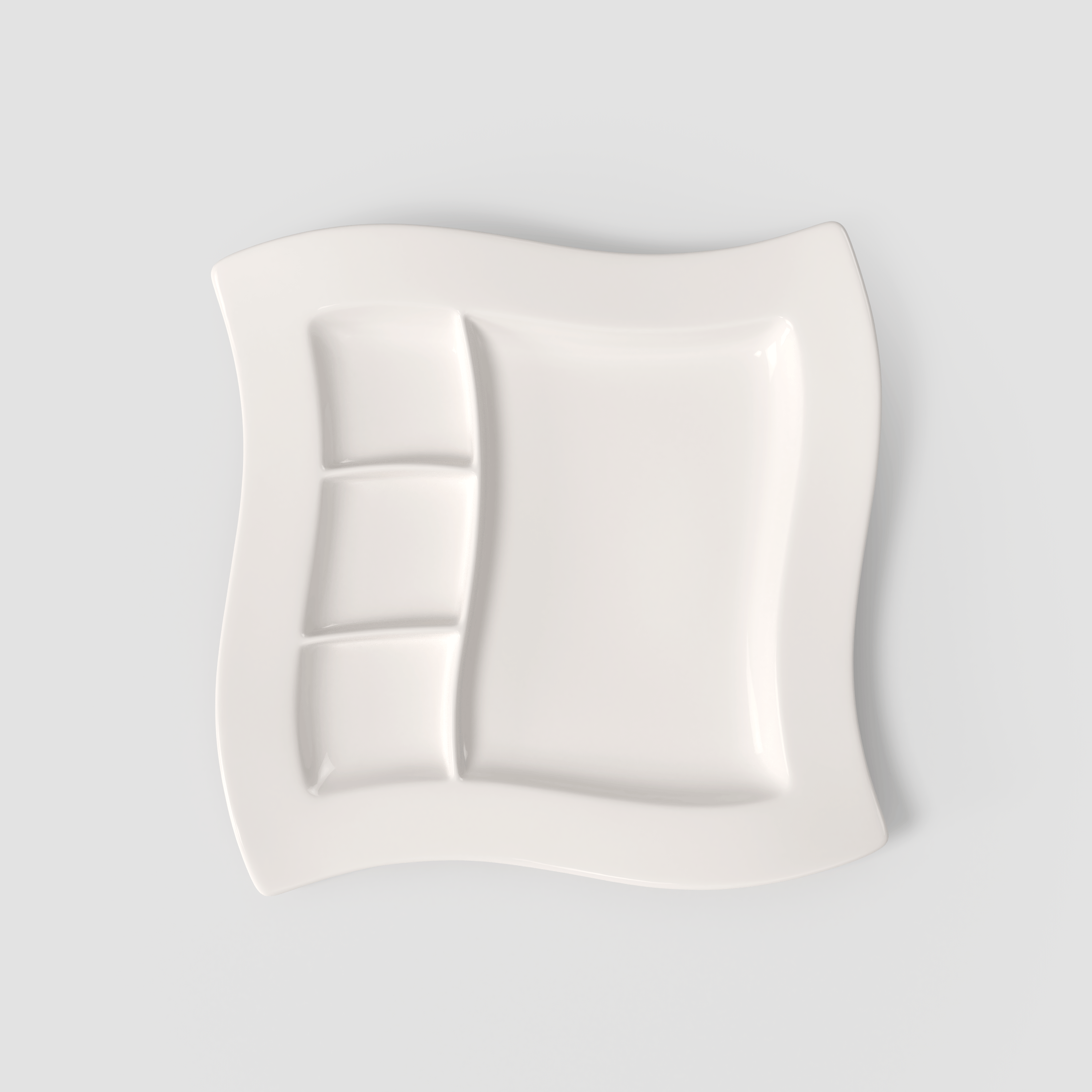 NewWave Specialty plate White, 10.7'' x 10.7'', Premium Porcelain