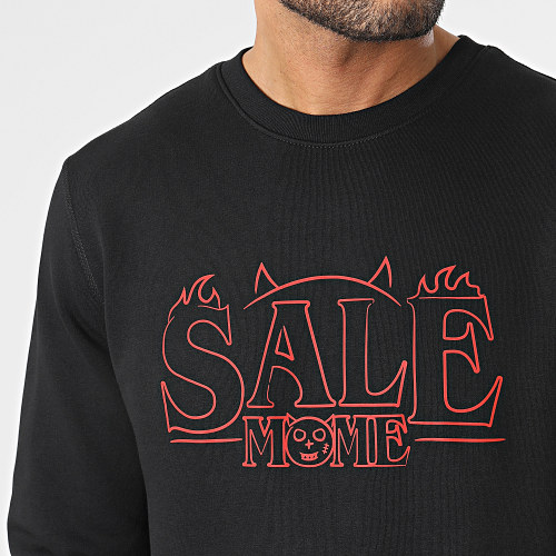 Sweat Crewneck Evil Toto Noir Rouge
