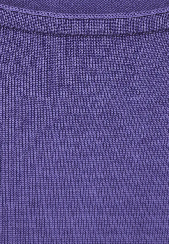 U-Boot Ausschnitt Pullover - elderflower purple