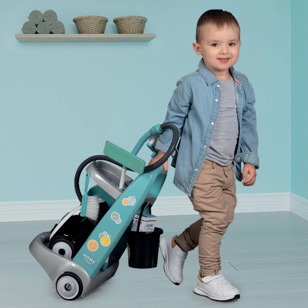 CHARIOT DE MENAGE + ASPIRATEUR