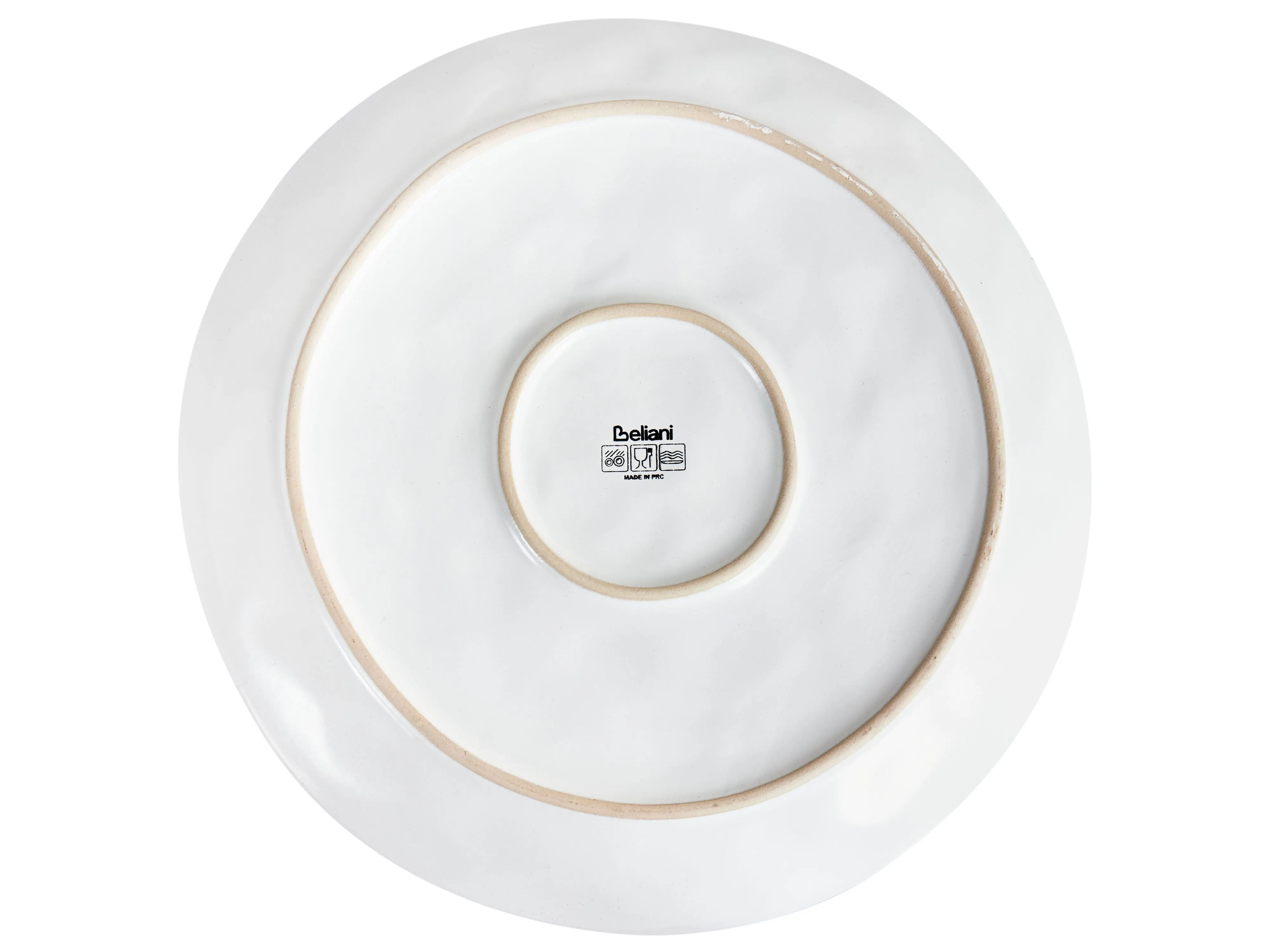 Set van 8 dinerborden SESAME Steengoed Lichtgrijs