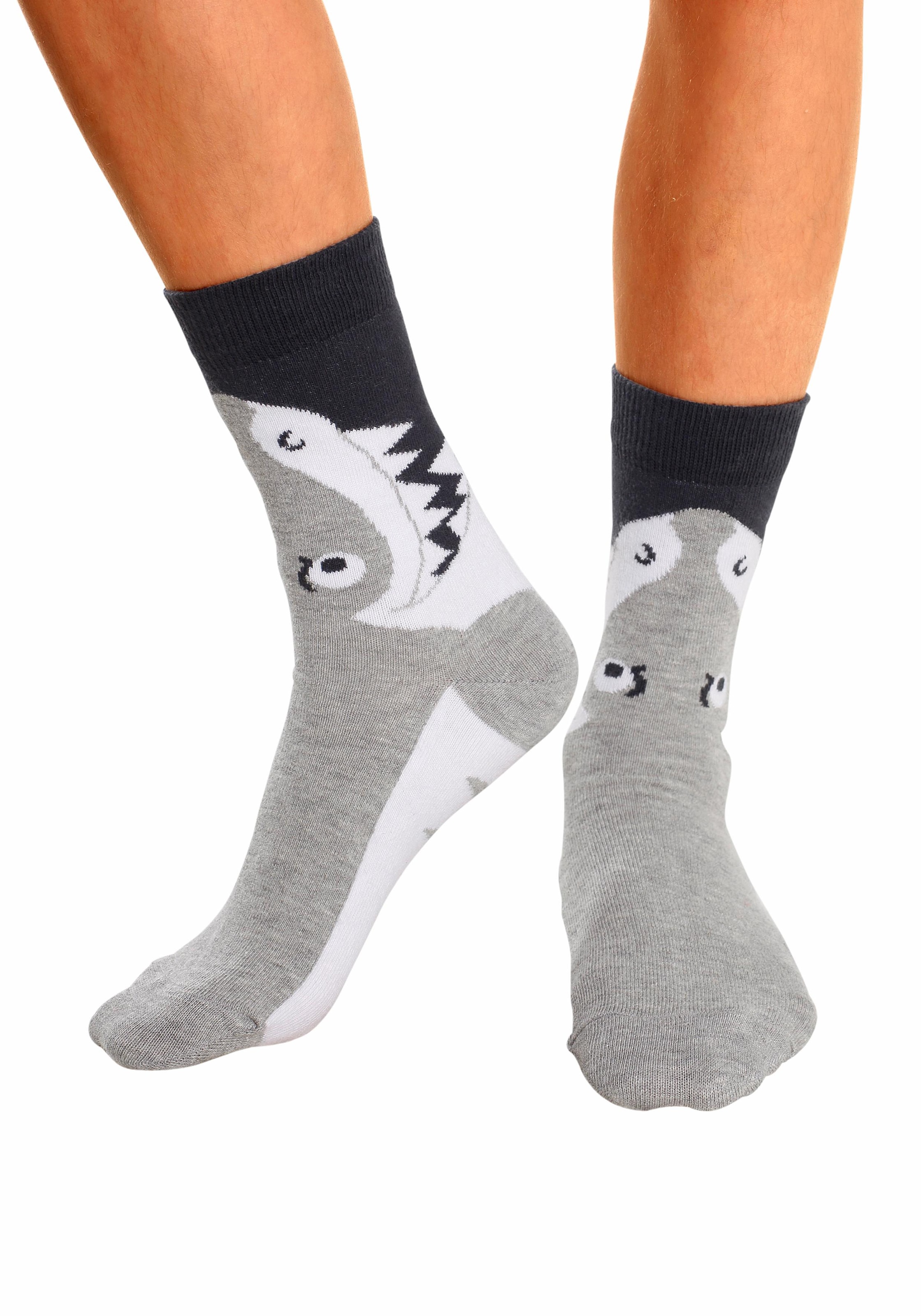 Socken Packung, 5 Paar tlg. mit Tiermotiven