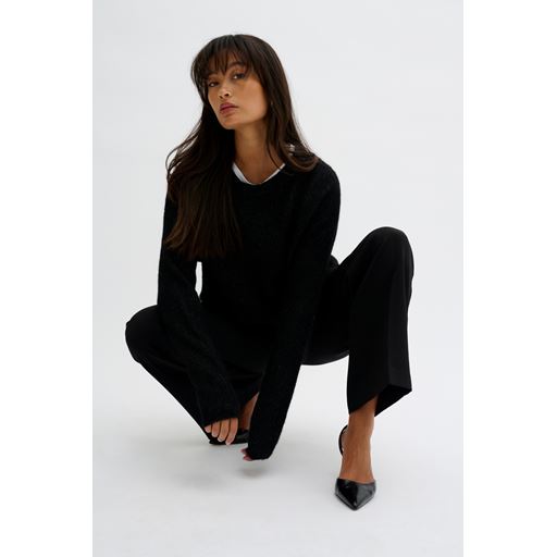 My Essential Wardrobe 05 The Knit Striktrøje, Black, M