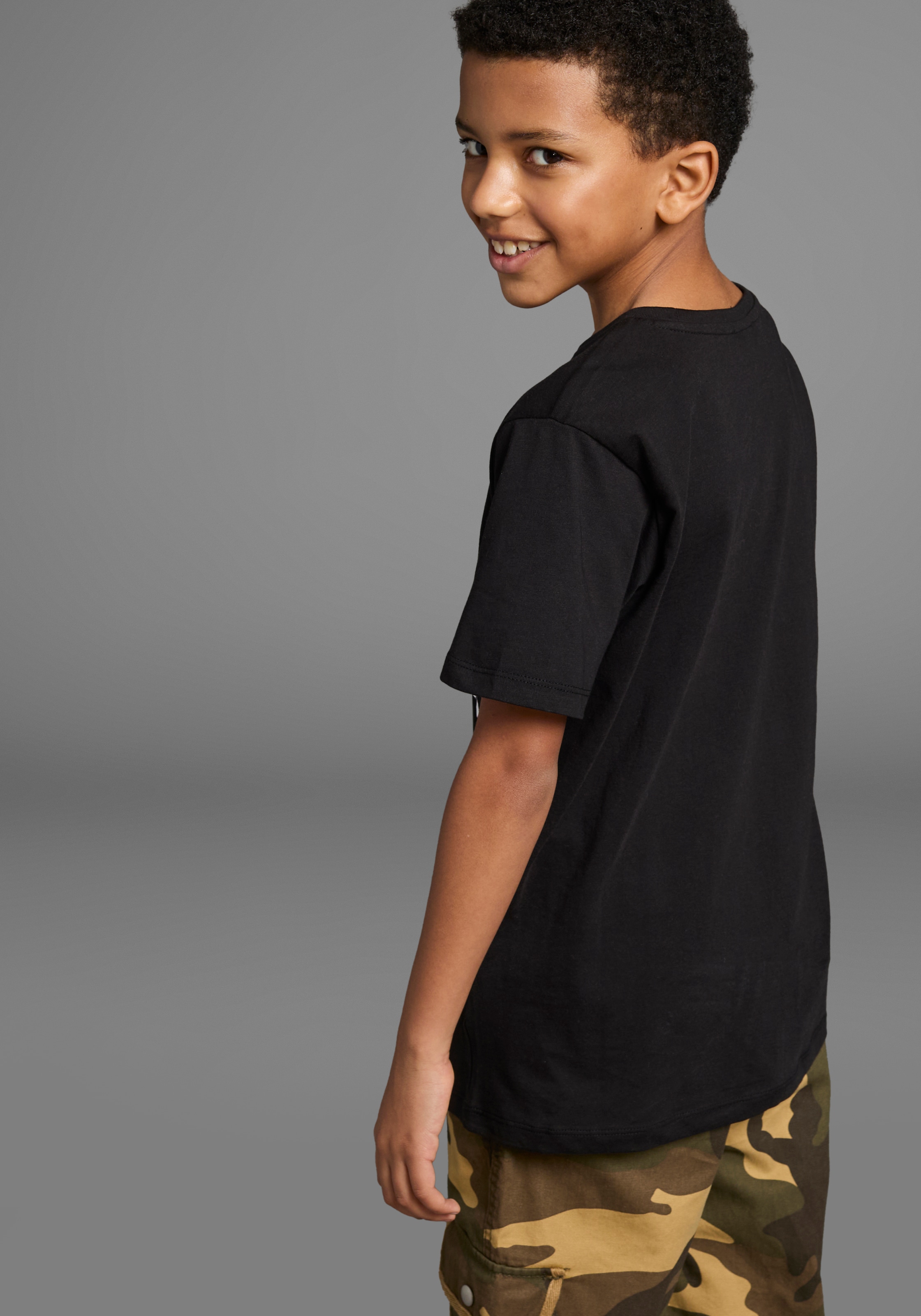 KIDSWORLD T-Shirt »ECHT JETZT?«, Kurzarm,  Basic-Passform,  bedruckt,  Rundhalsausschnitt