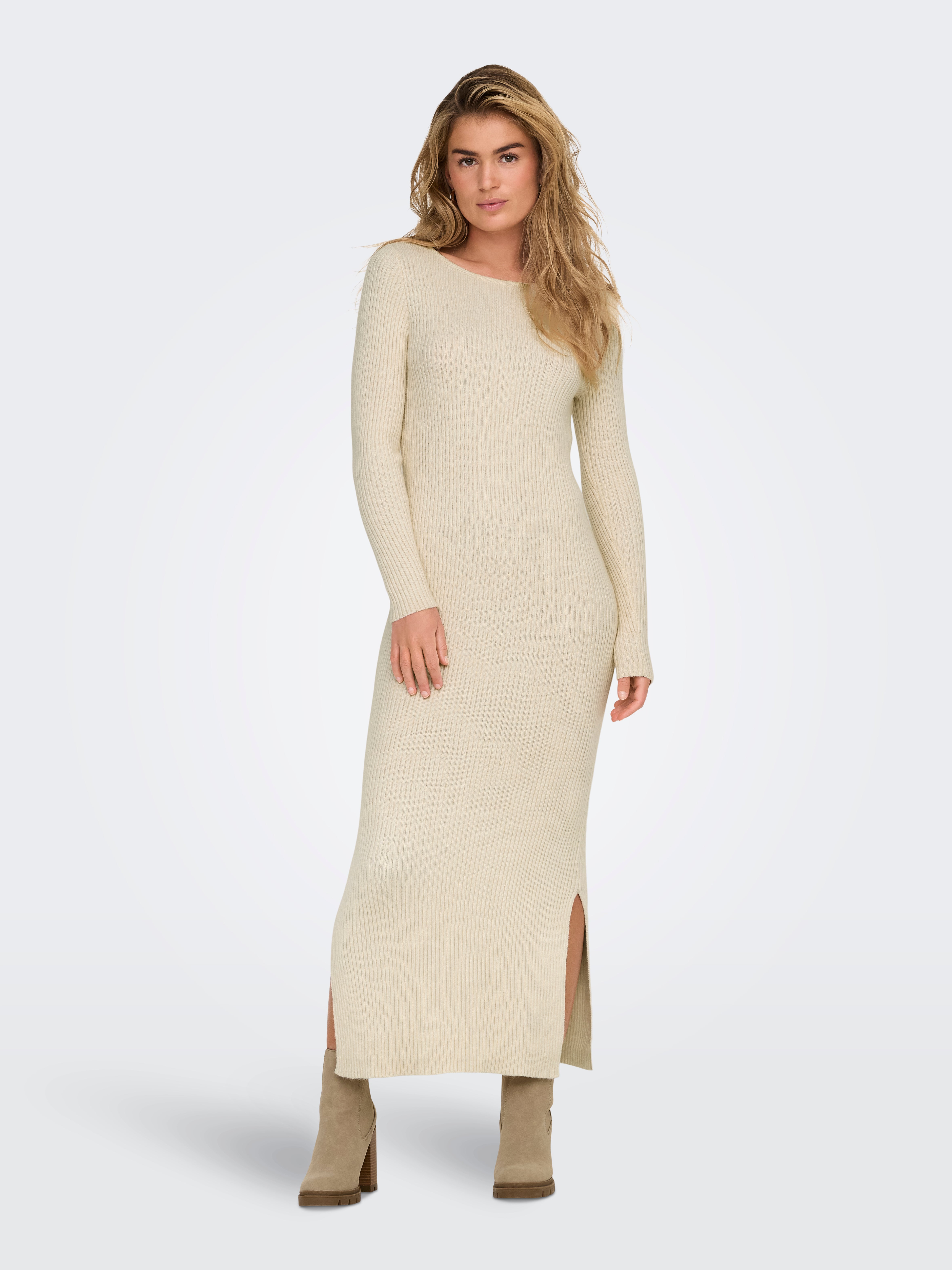 ONLKATIA Langes Kleid Whitecap Gray