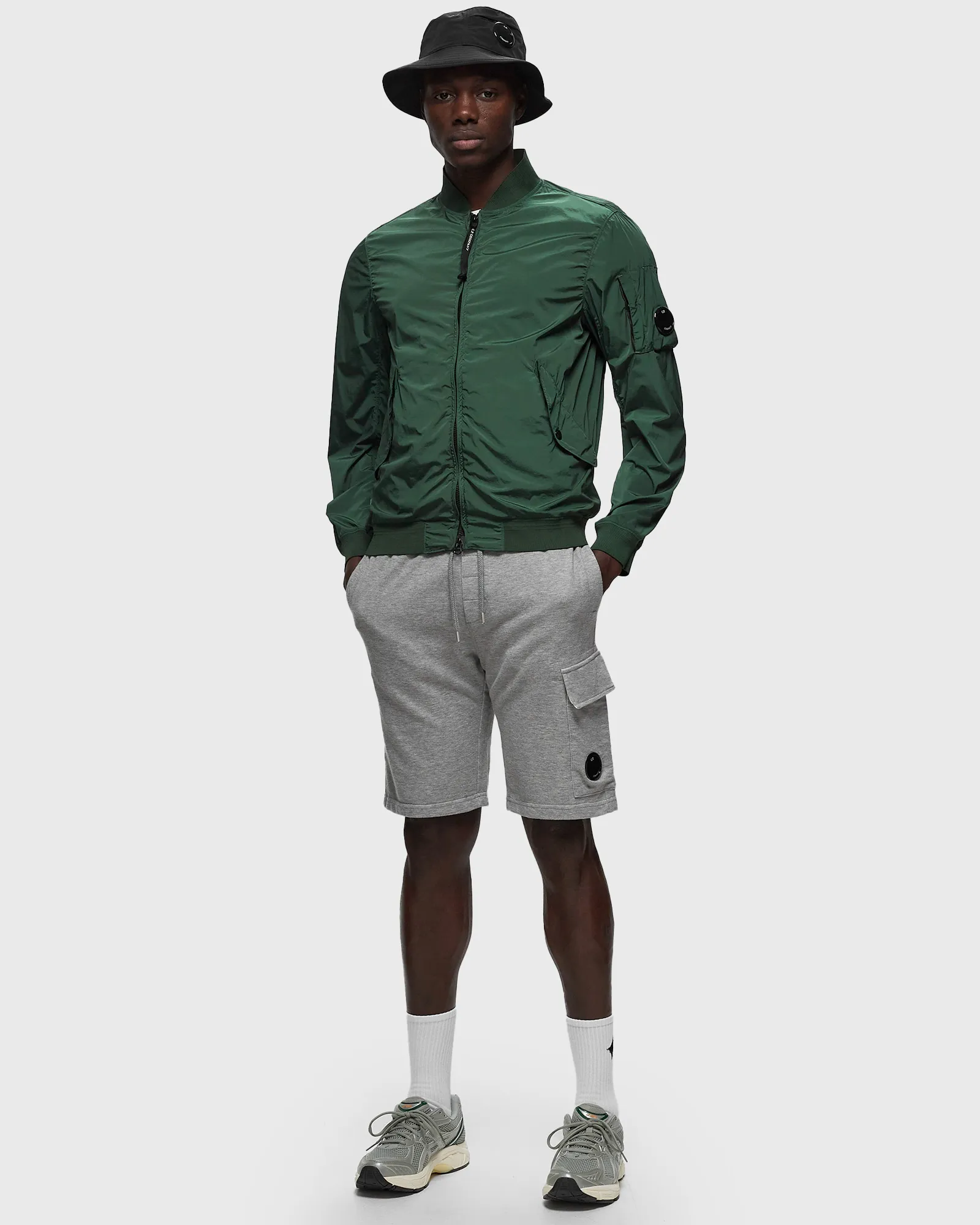 C.P. Company LIGHT FLEECE SWEAT BERMUDA - CARGO