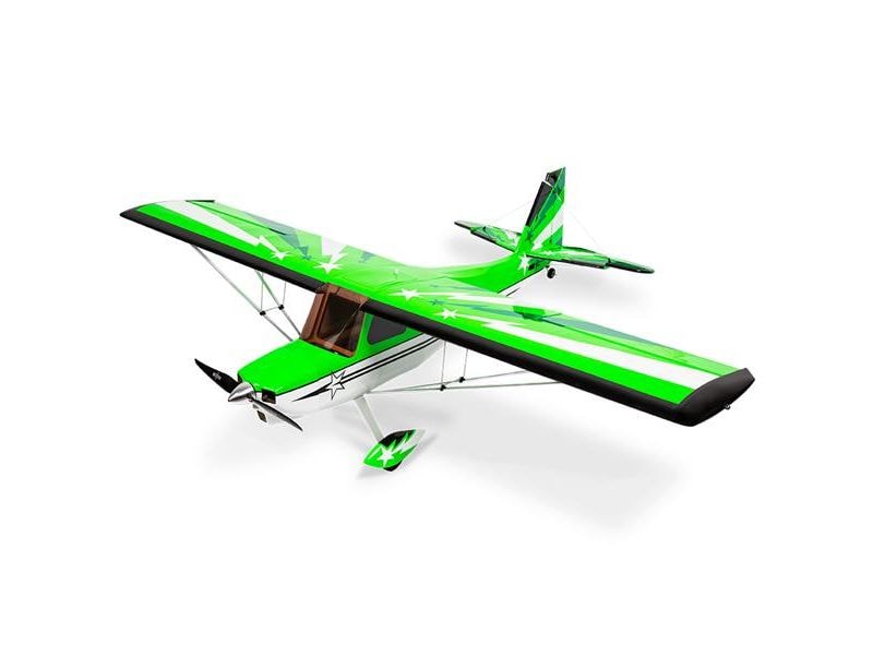 OMPHobby Motorflugzeug Super Decathlon V2 1400 mm Grün, ARF Weitgehend vormontiertes 55