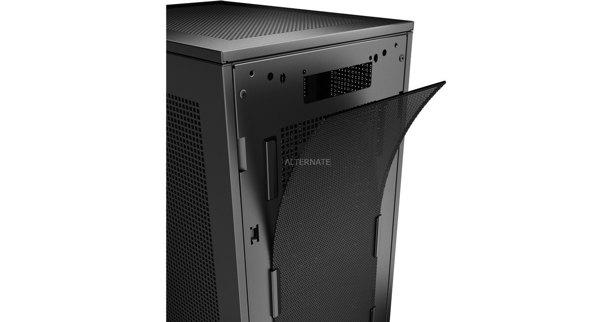 SharkoonRebel C20 ITX mini tower behuizing  (Zwart | 2x USB-A | 1x USB-C)