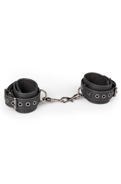 Easytoys Black Leather Handcuffs Håndjern