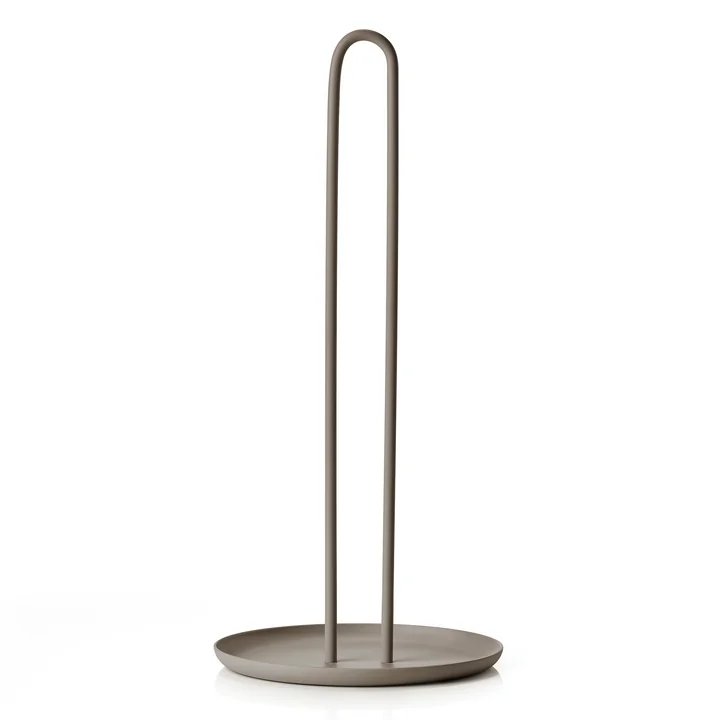 Zone Denmark - Singles Küchenrollenhalter, Ø 14,5 x H 32 cm, taupe