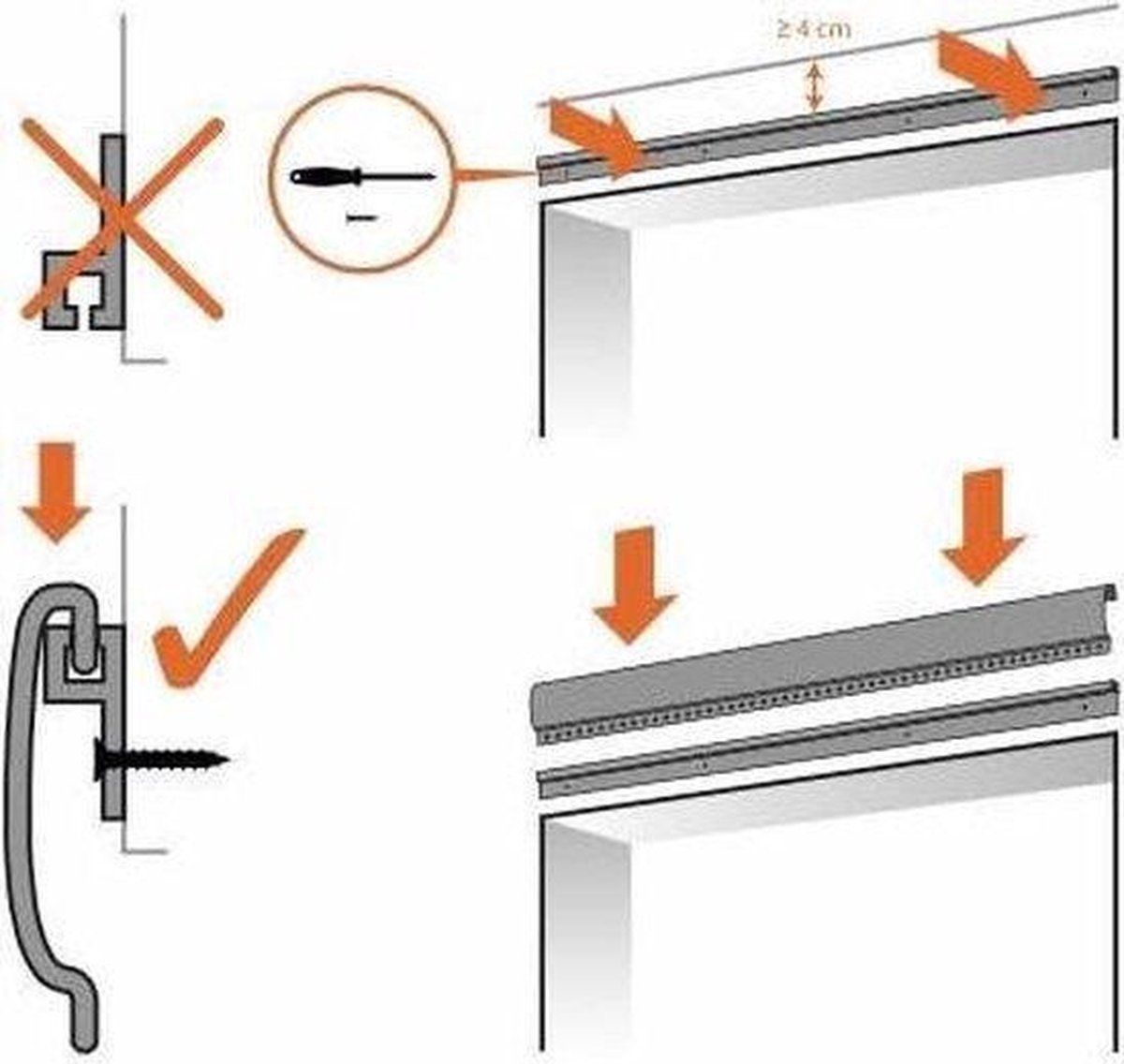 Vliegengordijnenexpert Milano - Vliegengordijn - 100x240 cm -