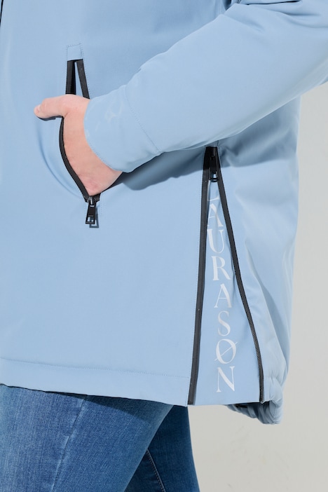 Funktionsjacke, Kapuze, 2-Wege-Zipper, wasserdicht