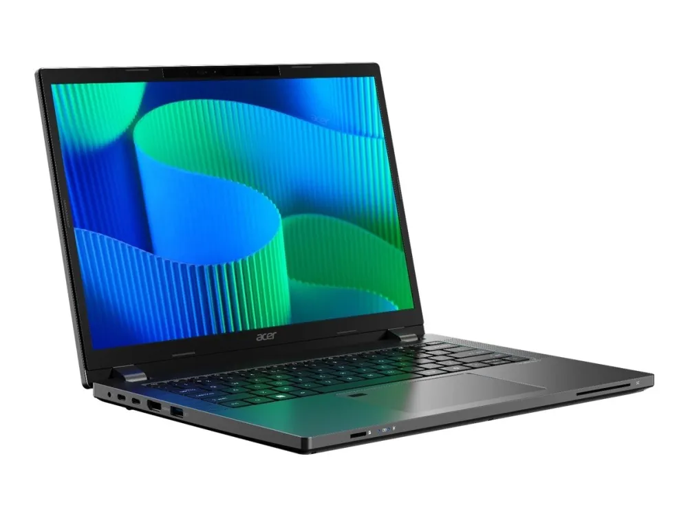 Acer TravelMate P2 14 TMP214-55-G2-TCO - 180° hængselsdesign - Intel Core 7 - 150U / op til 5.4 GHz - Win 11 Pro - Intel Graphics - 32 GB RAM - 512 GB SSD NVMe - 14