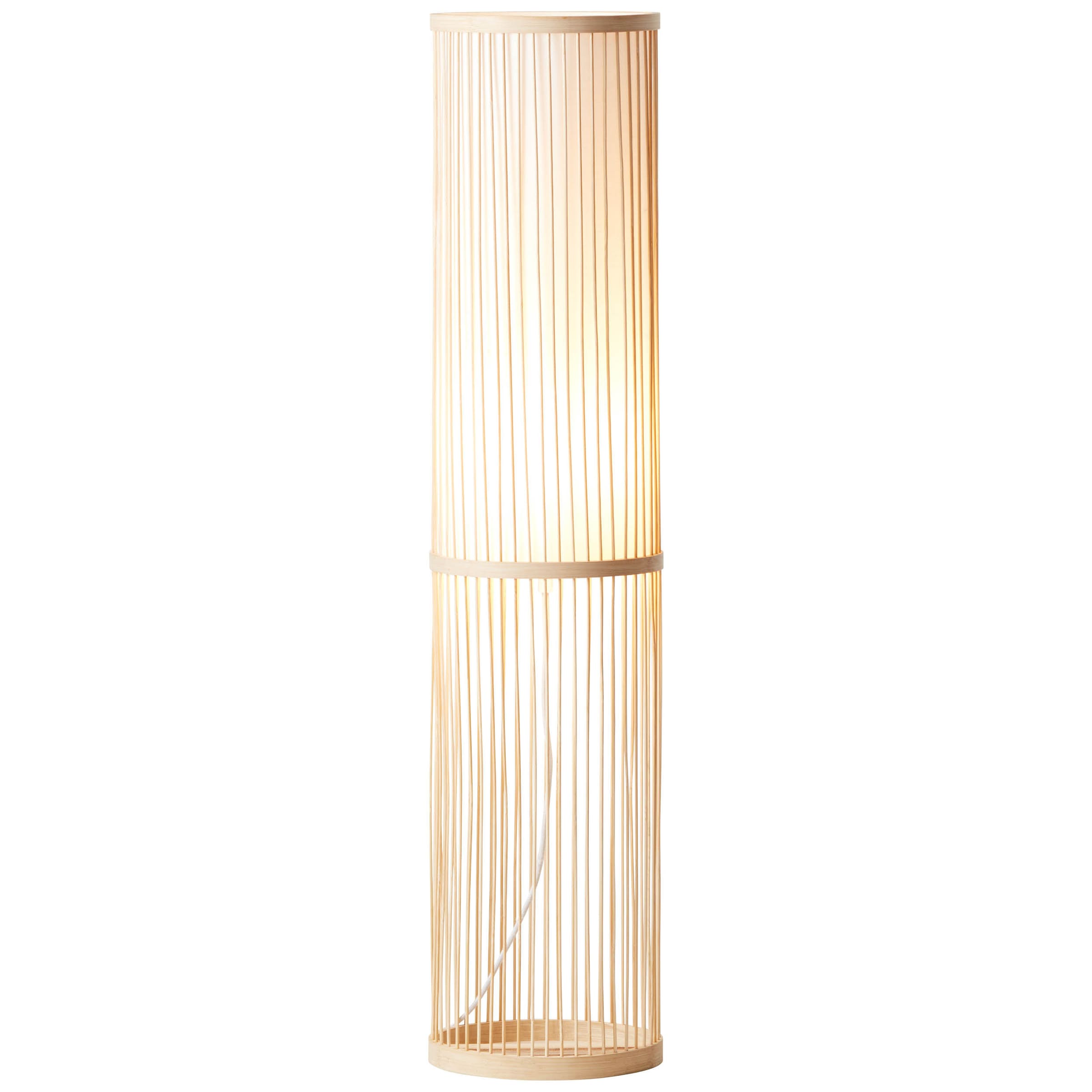Brilliant Stehlampe »Nori« E27 1 Stk. Stehlampe 1flg natur/weiss