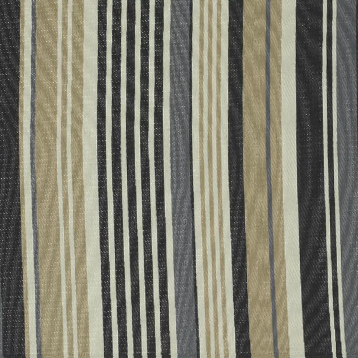 Tapis d'extérieur rectangulaire (180 x 120 cm) rayures Madrid - Gris