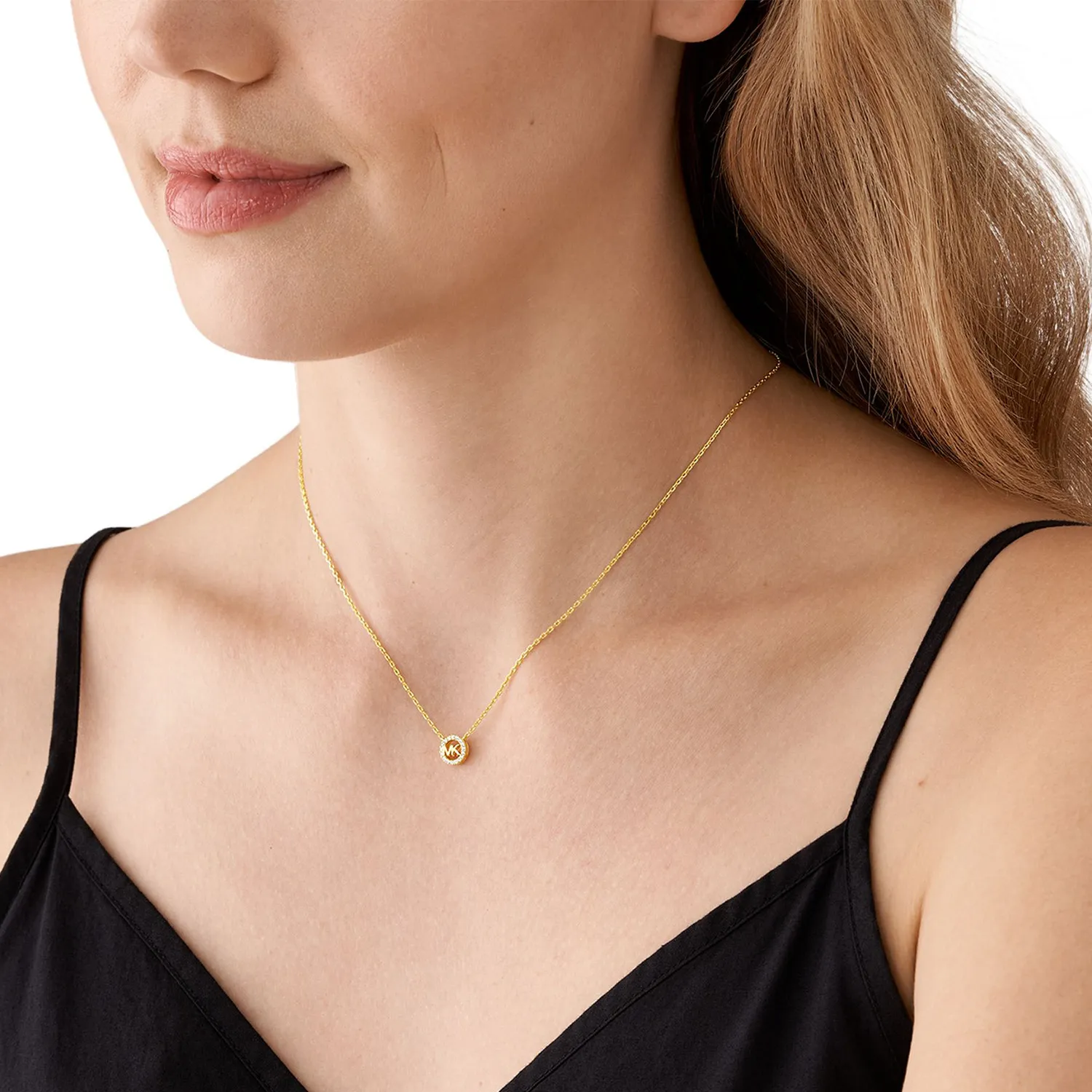 Michael Kors Premium Necklace Halskæde 18 kt. Forgyldt Sølv MKC1726CZ710