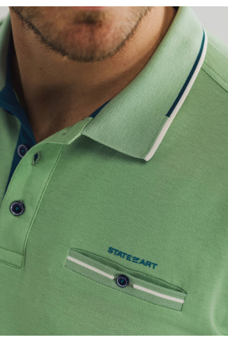 State of Art groene heren polo