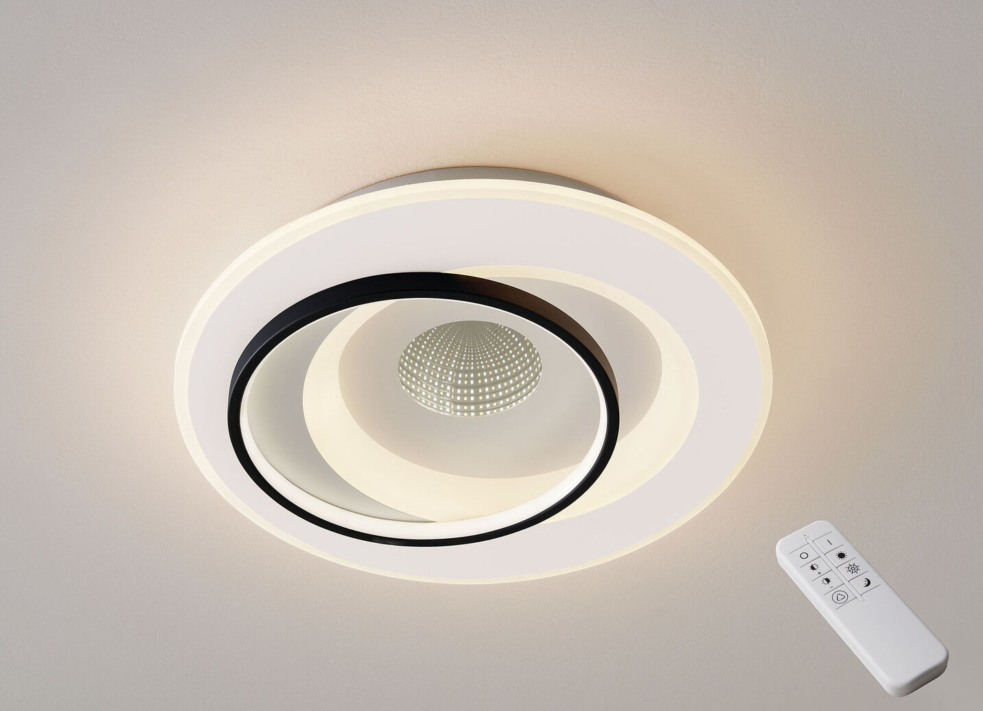 Moderne 3D-LED-Deckenleuchte
