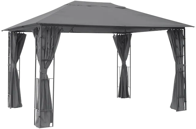 KONIFERA Pavillon »Athen« BxT: 300x400 cm, Blätter-Optik, inkl. 4 Seitenteile