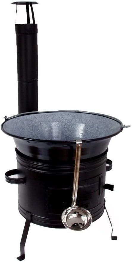 Set Ungarischer Ofen 39 +Gulaschkessel 30 Liter + GRATIS Schöpflöffel Gulaschkanone Suppenkessel