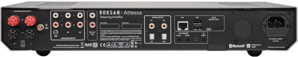 Roksan Attessa BluOS Noir Amplis hi-fi stéréo