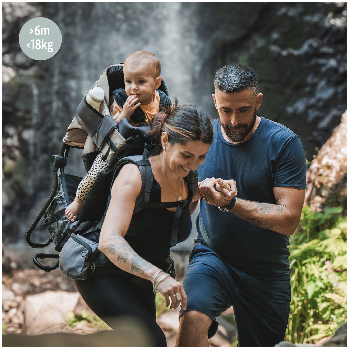 BabymoovBabymoov   Kindertrage Moov and Hike inkl. Regenschutz