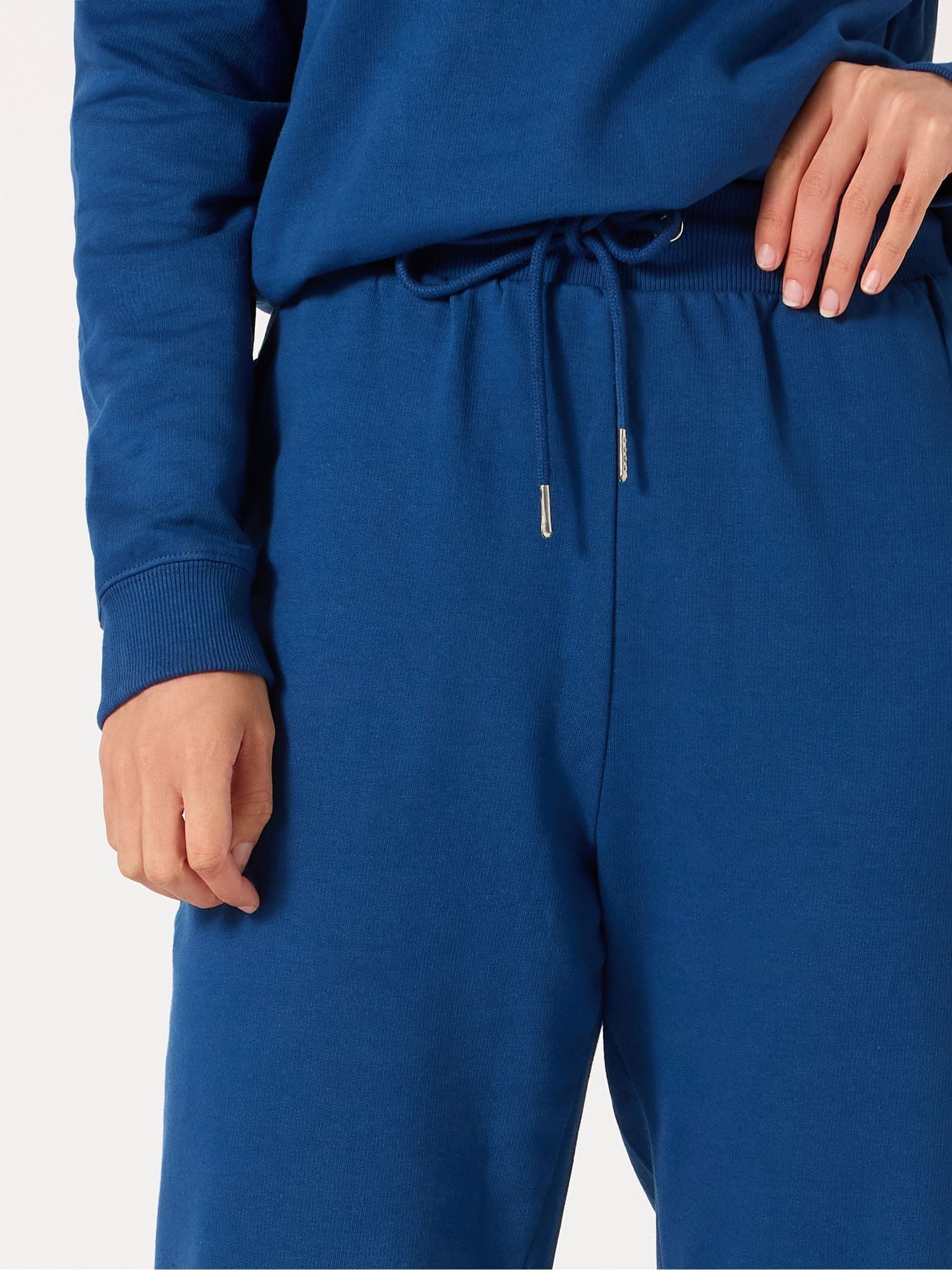 Blauw - Long Tall Sally - Joggingbroek met boorden