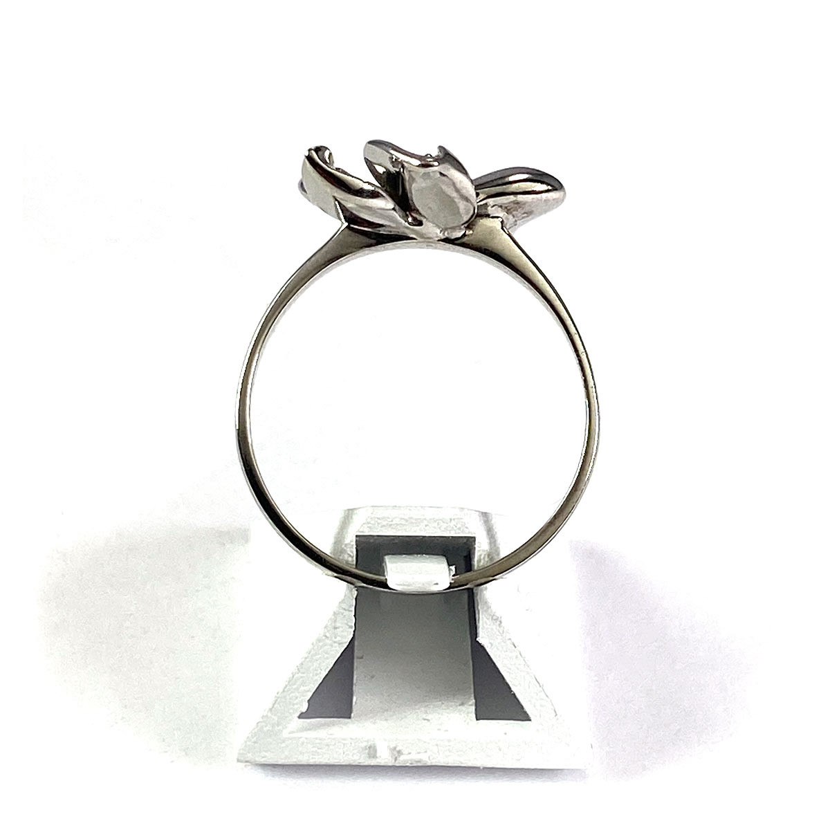 Bague d'occasion or 750 blanc diamant