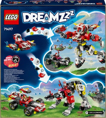 LEGO DREAMZzz 71497 Coopers tigerrobot og Zeros hotrod