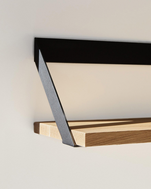 Ethnicraft Ribbon wandplank 70 eiken zwart