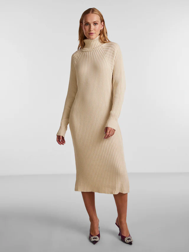 Y.A.S Strickkleid »YASMAVI KNIT MIDI ROLLNECK DRESS«