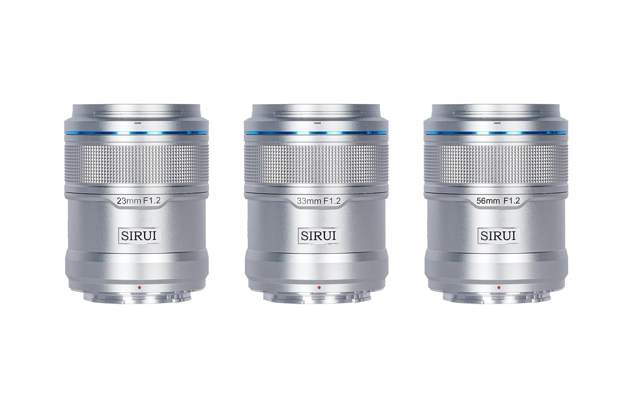Festbrennweite Sniper 23, 33, 56mm F/1.2 Silber Fujifilm X<br>Das 3-Objektiv-Set aus der Sniper-Serie mit Autofokus in Silber
