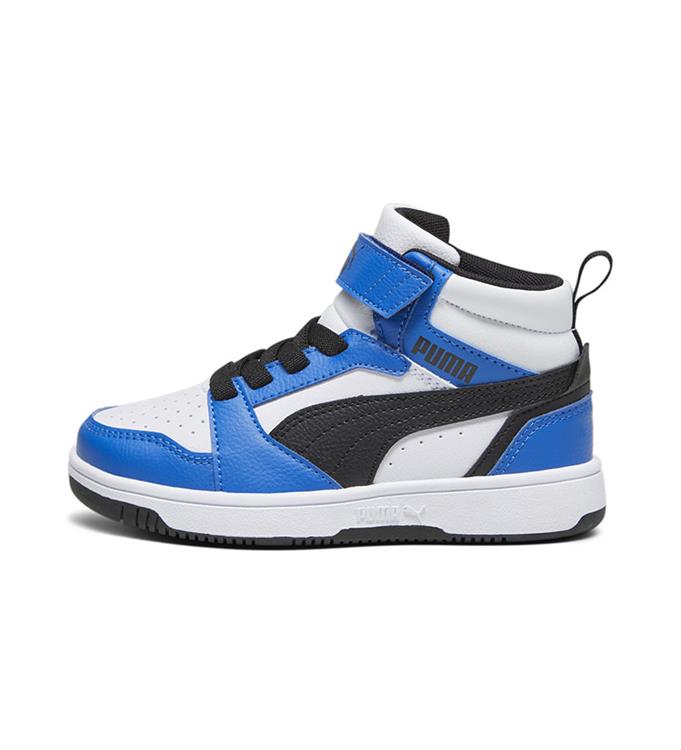 PUMA Jr Rebound V6 Mid Sneakers PUMA-WHITE-PUMA-BLACK-RACING-B